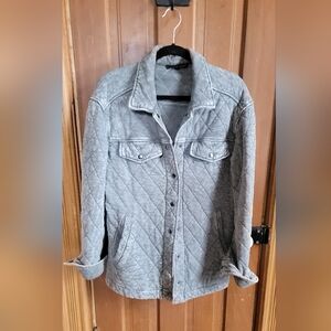 JANE & DELANCY QUILLTED GRAY JACKET  WOMEN'S size Medium